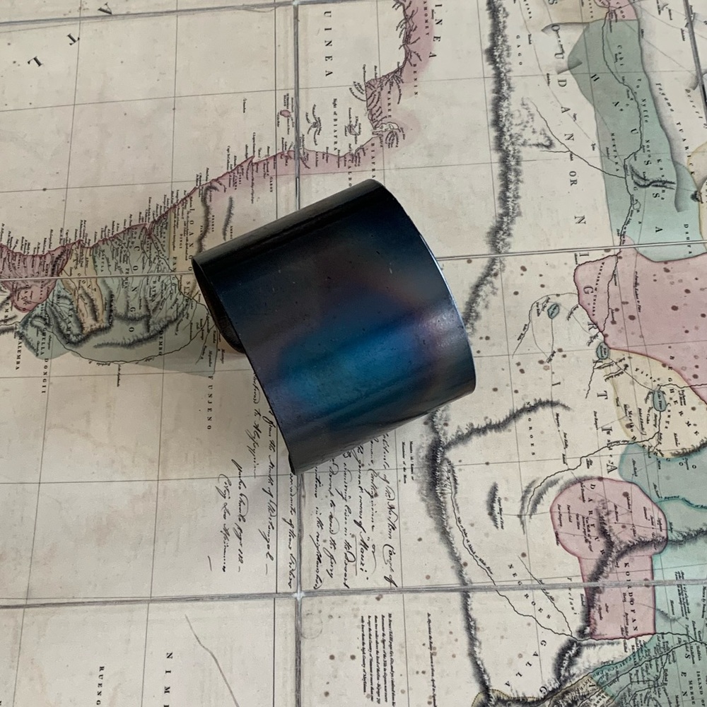 Handmade Upcycled Patina Steel Cuff Bracelet